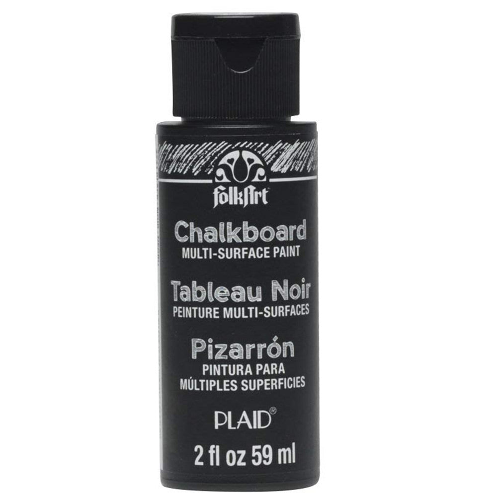 FolkArt - Multi-Surface Acrylic Paint - 2oz - Surface Black Chalkboard Paint