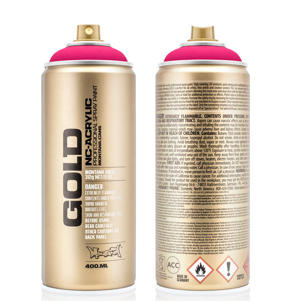 Montana - Gold - glänzendes Pink - 400 ml