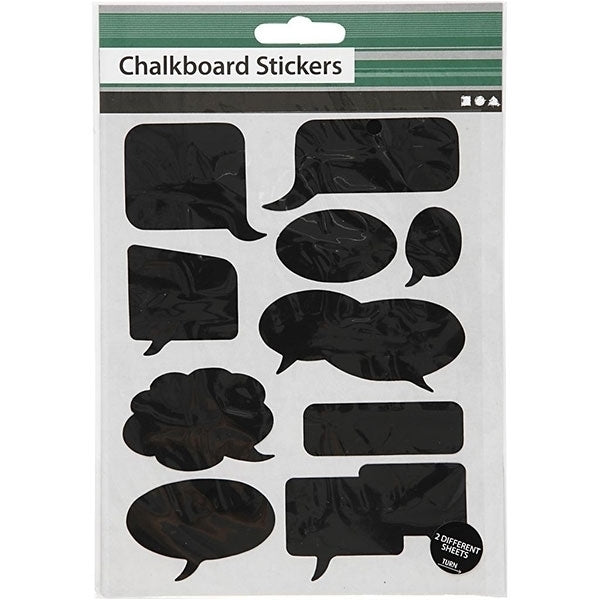 Create Craft - Chalkboard Stickers 14x18cm Circles