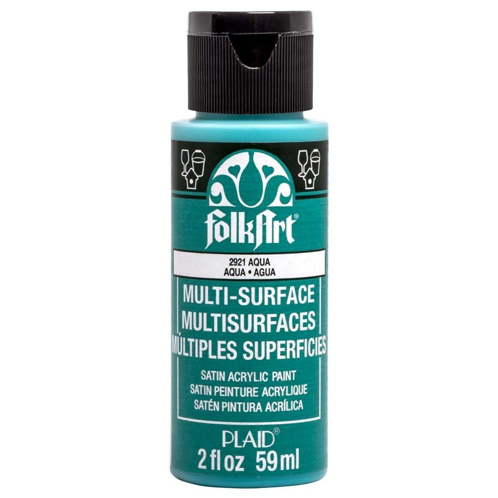 Folkart - Multi -Oberflächen -Acrylfarbe - 2oz - Aqua