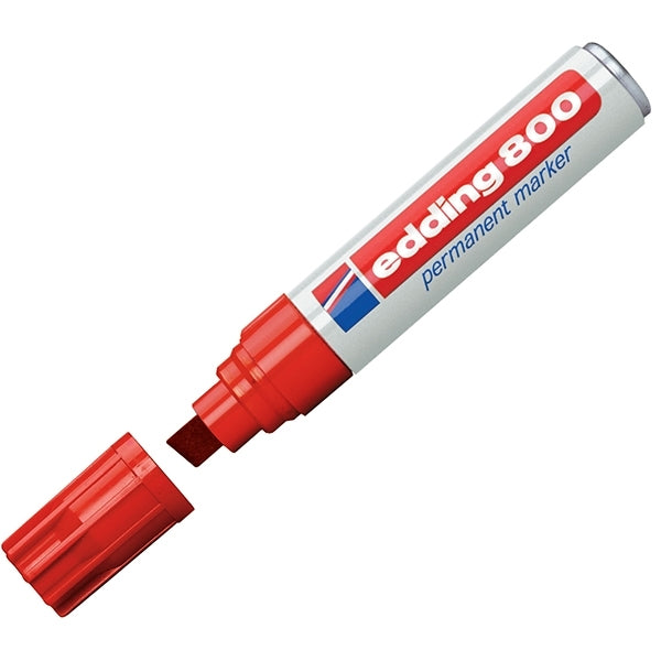 Edding - 800 permanente marker rood 002