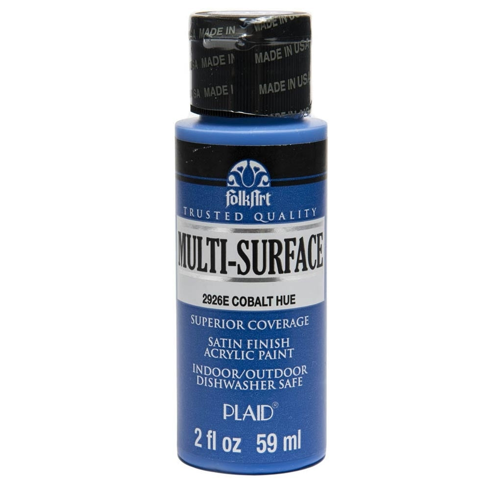 Folkart - Multi -Oberflächen -Acrylfarbe - 2oz - Kobaltfarbe