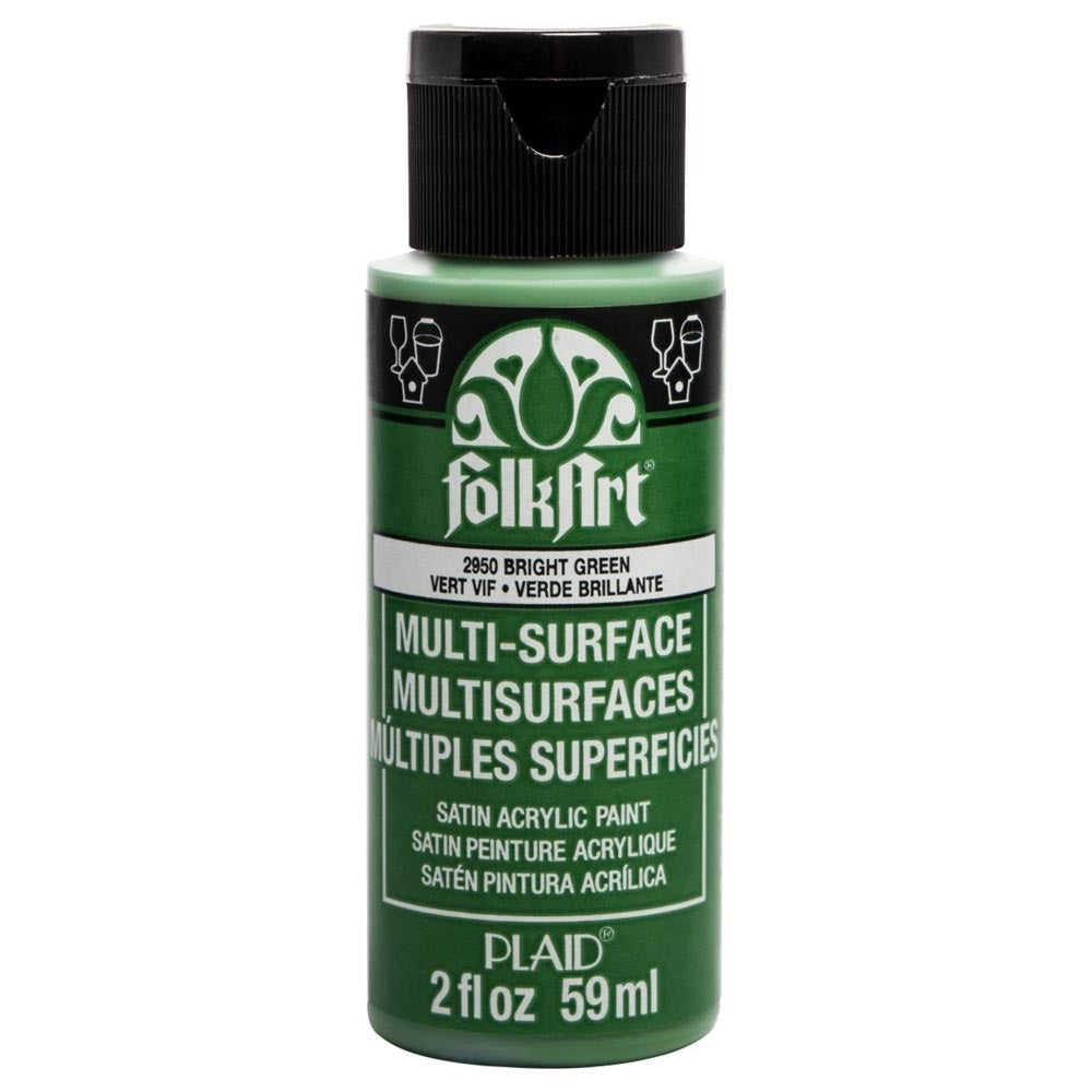 Folkart - Multi -Oberflächen -Acrylfarbe - 2oz - hellgrün