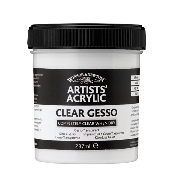 Winsor and Newton - Professional Artists' Acrylic Clear Gesso - 237ml -