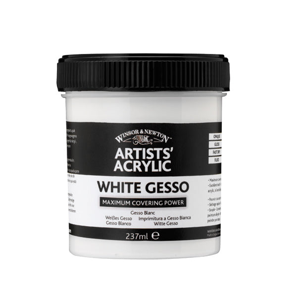 Winsor and Newton - Professional Artists' Acrylic White Gesso - 225ml -