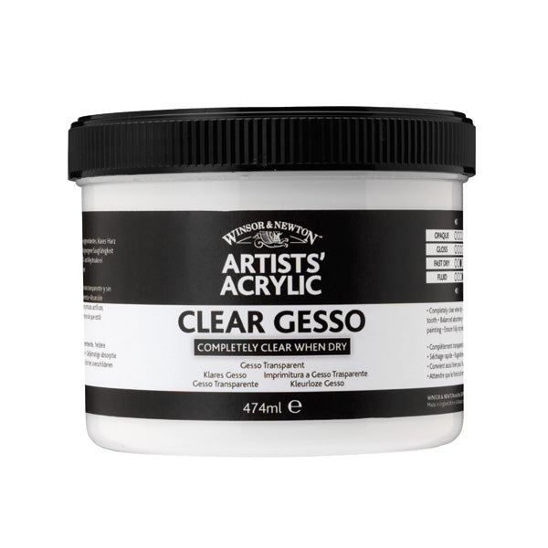 Winsor et Newton - Gesso Clear Clear Gesso des artistes professionnels - 450 ml