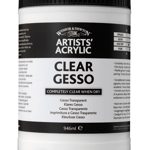 Winsor and Newton - Professional Artists' Acrylic Clear Gesso 946ml