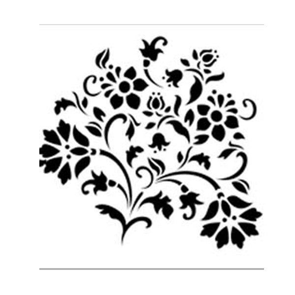 FA Stencil 6x6" Lovely Floral