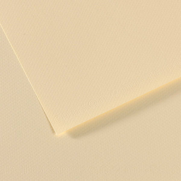 Papier pastel Canson - MI-Tteintes - A4 jaune pâle (101)