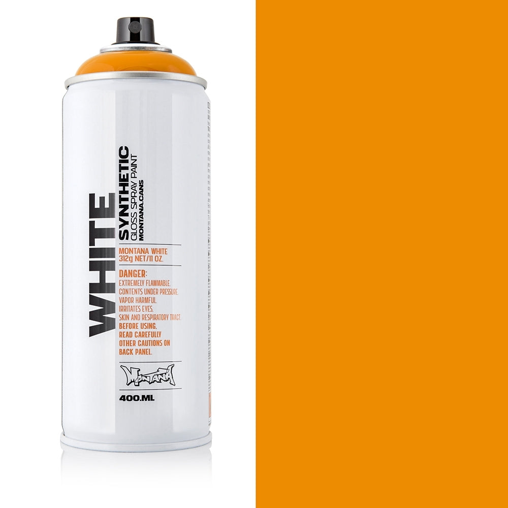 Montana - Weiß - hell orange - 400 ml