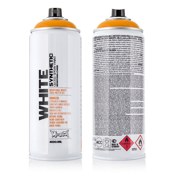 Montana - Wit - fel oranje - 400 ml