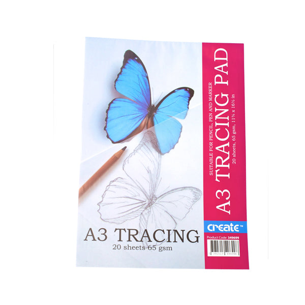 Create - Tracing Pad - A3 - 65gsm - 20 Sheets