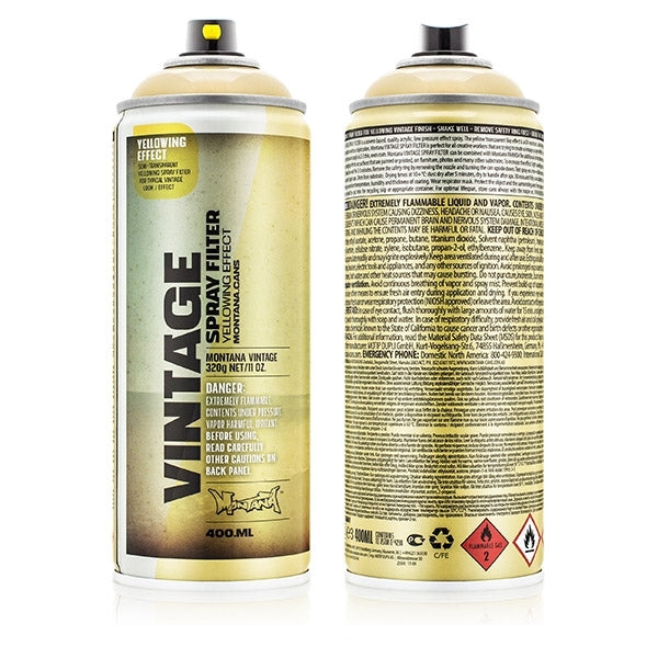 Montana - Effet vintage Spray jaune - 400 ml