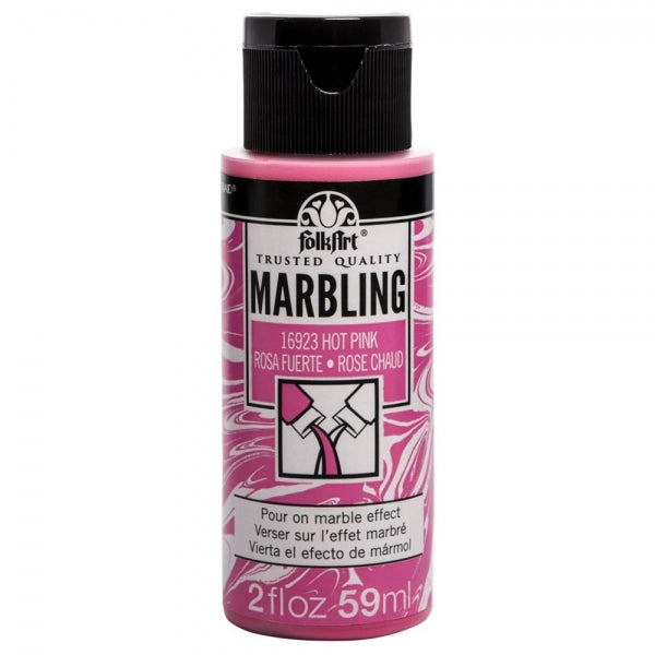 FolkArt Marbling Paints Acrylic 2oz 59ml Hot Pink