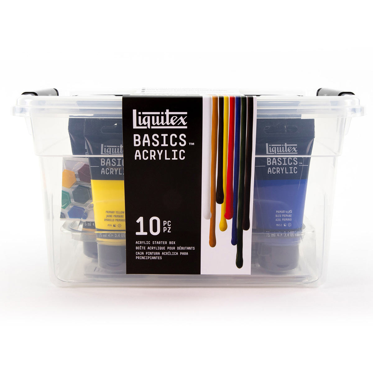 Liquitex - Basics Set di colori acrilici Starter Box - 10 pezzi