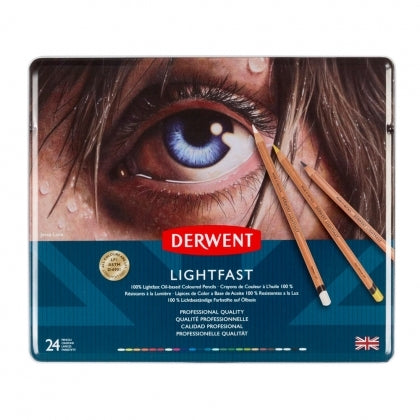 Derwent - Lightfast Oil Pencil - 24 Tin