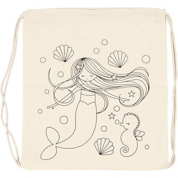 Creëer Craft - Drawstring Bag 37x41cm - Mermaid