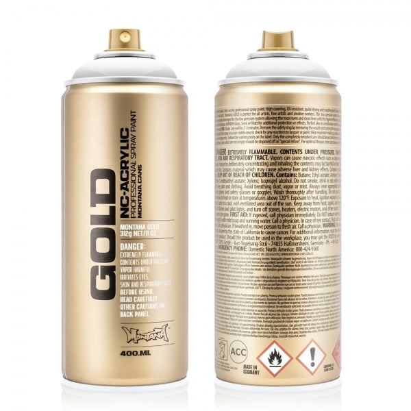 Montana - Gold - transparentes Weiß - 400 ml (T9100)