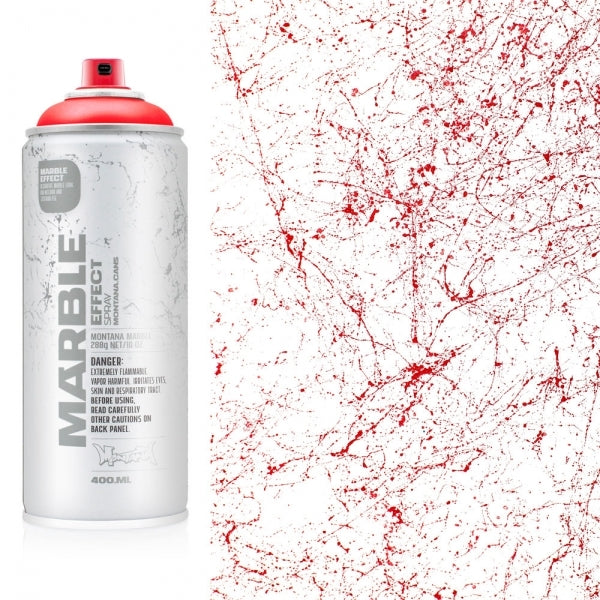 Montana - Marmeren effect - rood - 400 ml (EM3000)