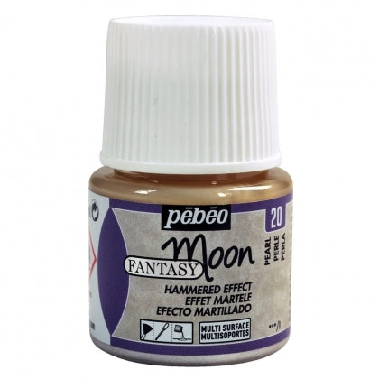 Pebeo - Fantasy Moon - Effet perlé martelé - Pearl - 45 ml