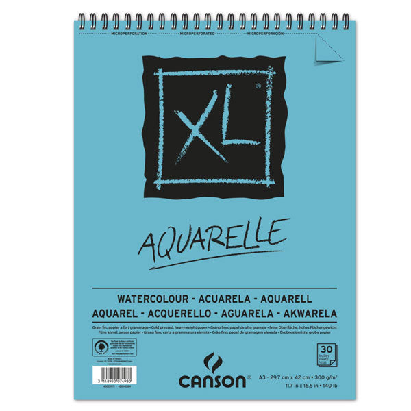 Canson - XL WC Spiral Pad - A3 300gsm - 30 sheets
