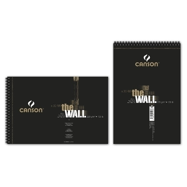 CANSON - The Wall - Pad - 220gsm + A4 (21 x 31,4 cm) - 30 feuilles