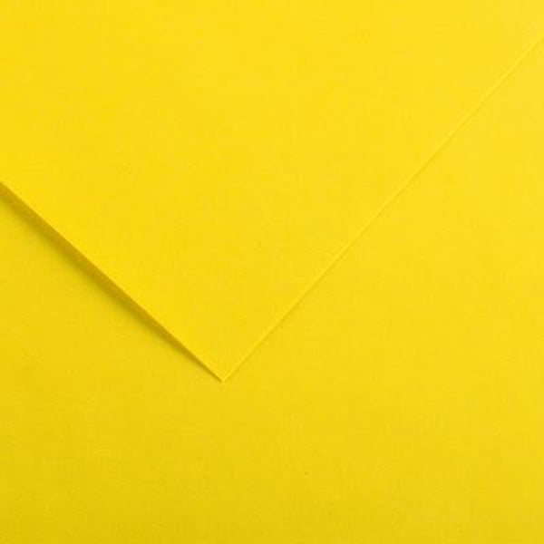 Canson - Vivaldi Poster Paper - 50 x 65 cm 120gsm Canary Yellow