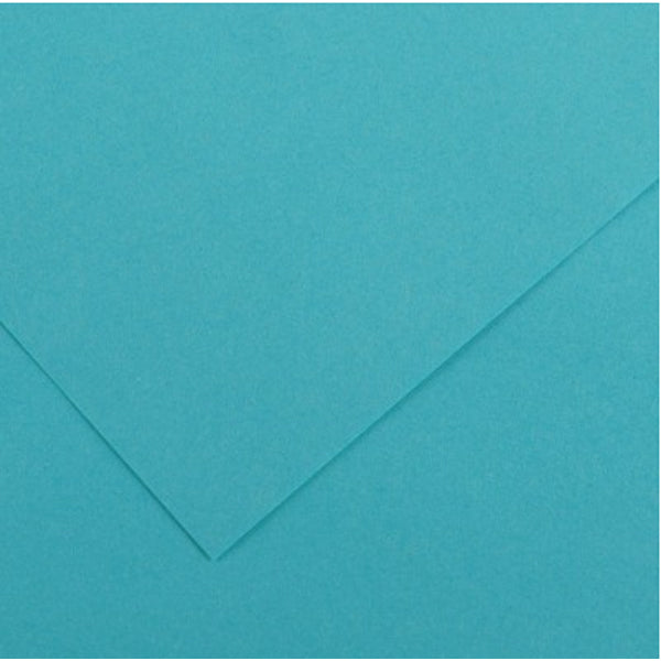 CANSON - Papier d'affichage Vivaldi - 50 x 65cm 120gsm turquoise bleu