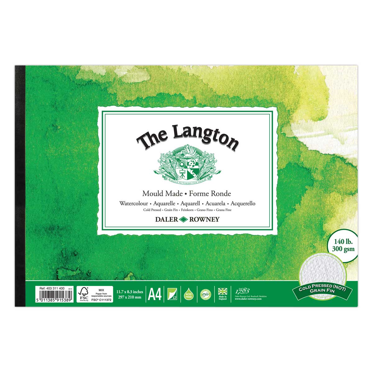 Daler Rowney - Watercolor Pad - The Langton CP 300GSM A4