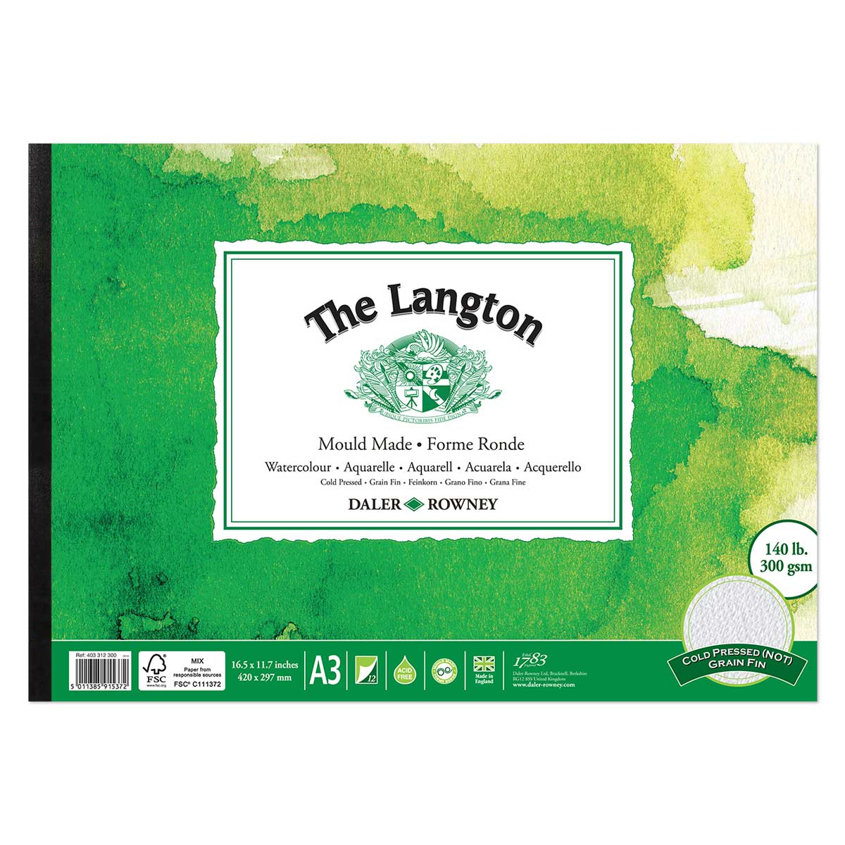 Daler Rowney - Watercolour Pad - The Langton CP 300gsm A3