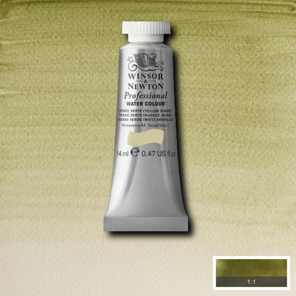 Winsor and Newton - Professional Artists' Watercolour - 14ml - Terre Verte Yellow Shade