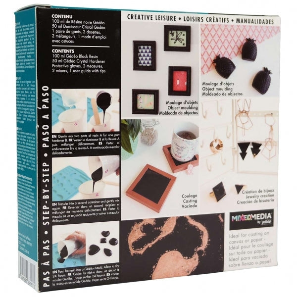 Pebeo - Gedeo - Moulding and Casting - Colour Kit Black Resin - 150Ml