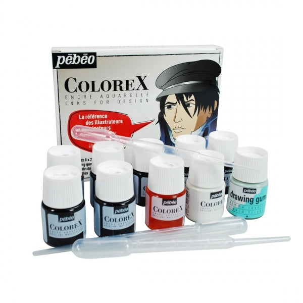 Pebeo - Inks voor ontwerp - Colorex Illustrators Kit