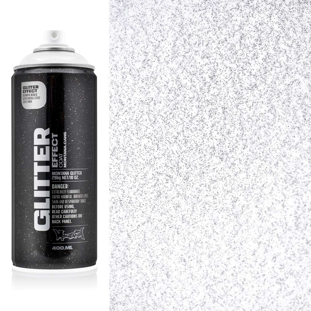 Montana - Glitter -effect - zilver - 400 ml