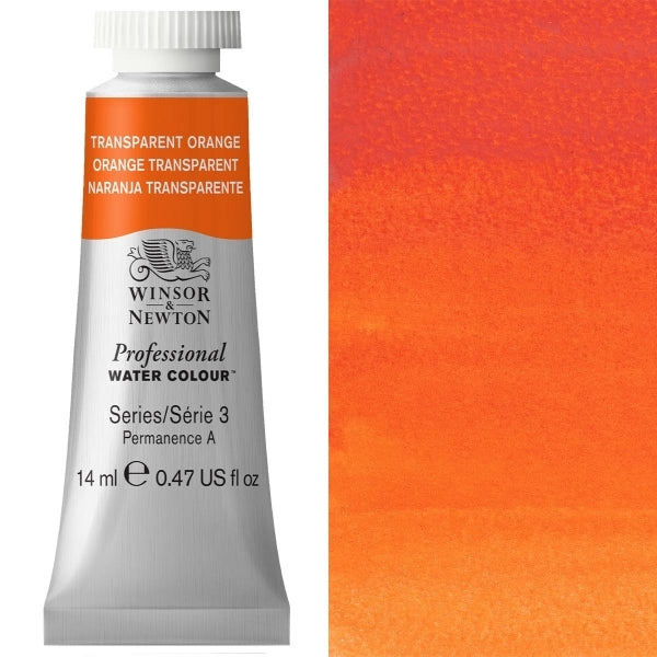 Winsor and Newton - Professional Artists' Watercolour - 14ml - Transparent Orange