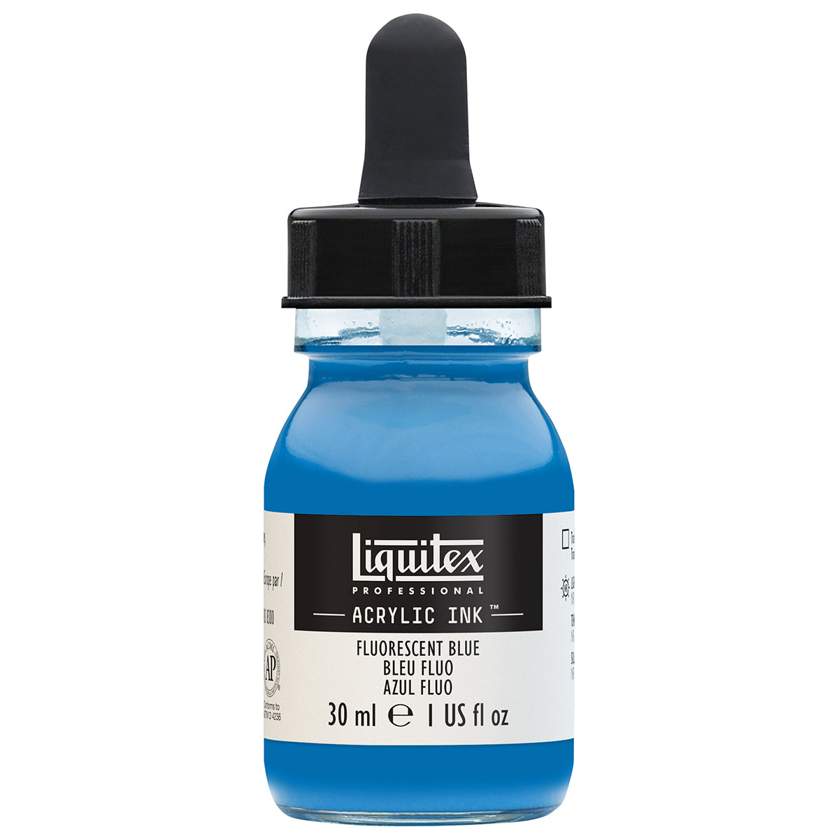 Liquitex - Acryl -inkt - 30 ml fluorescerend blauw