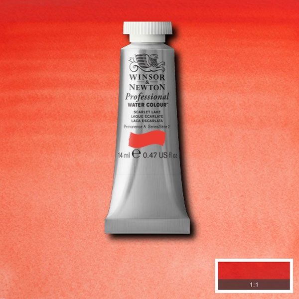 Winsor and Newton - Professional Artists' Watercolour - 14ml - Scarlet Lake