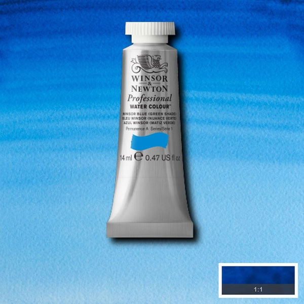 Winsor and Newton - Professional Artists' Watercolour - 14ml - Winsor Blue Green Shade