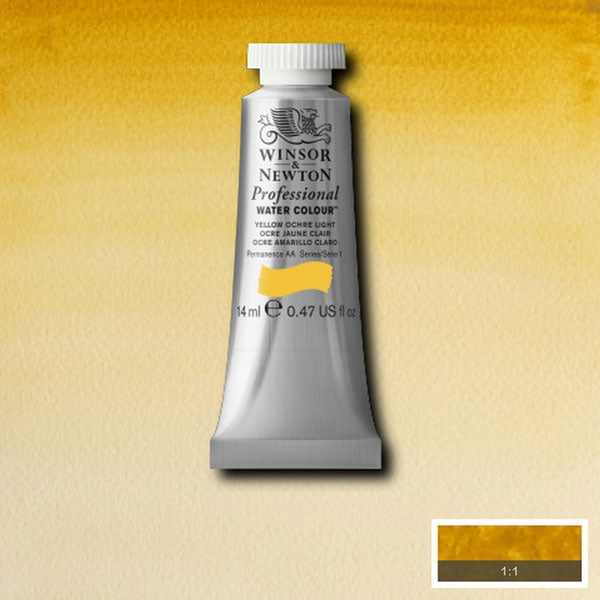 Winsor e Newton - Watercolor degli artisti professionisti - 14 ml - Luce ocra gialla
