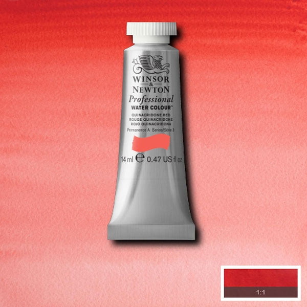 Winsor et Newton - Aquarelle des artistes professionnels - 14 ml - quinacridone rouge