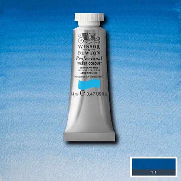 Winsor e Newton - Watercolor degli artisti professionisti - 14 ml - ceruleo blu