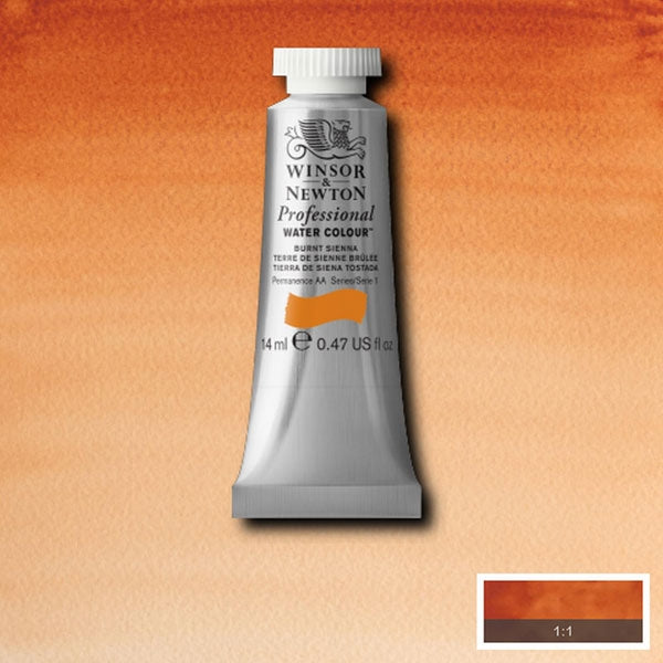 Winsor and Newton - Professional Artists' Watercolour - 14ml - Burnt Sienna