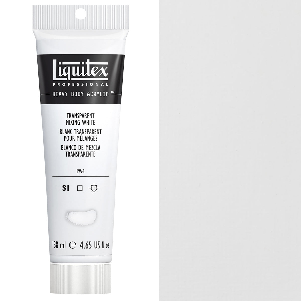 Liquitex - Couleur acrylique du corps lourd - 138 ml de mélange transparent blanc