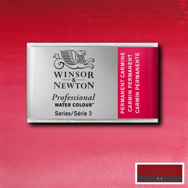 Winsor e Newton - Watercolor Whole Pan - WP - Carmine permanente - WP - Carmine permanente