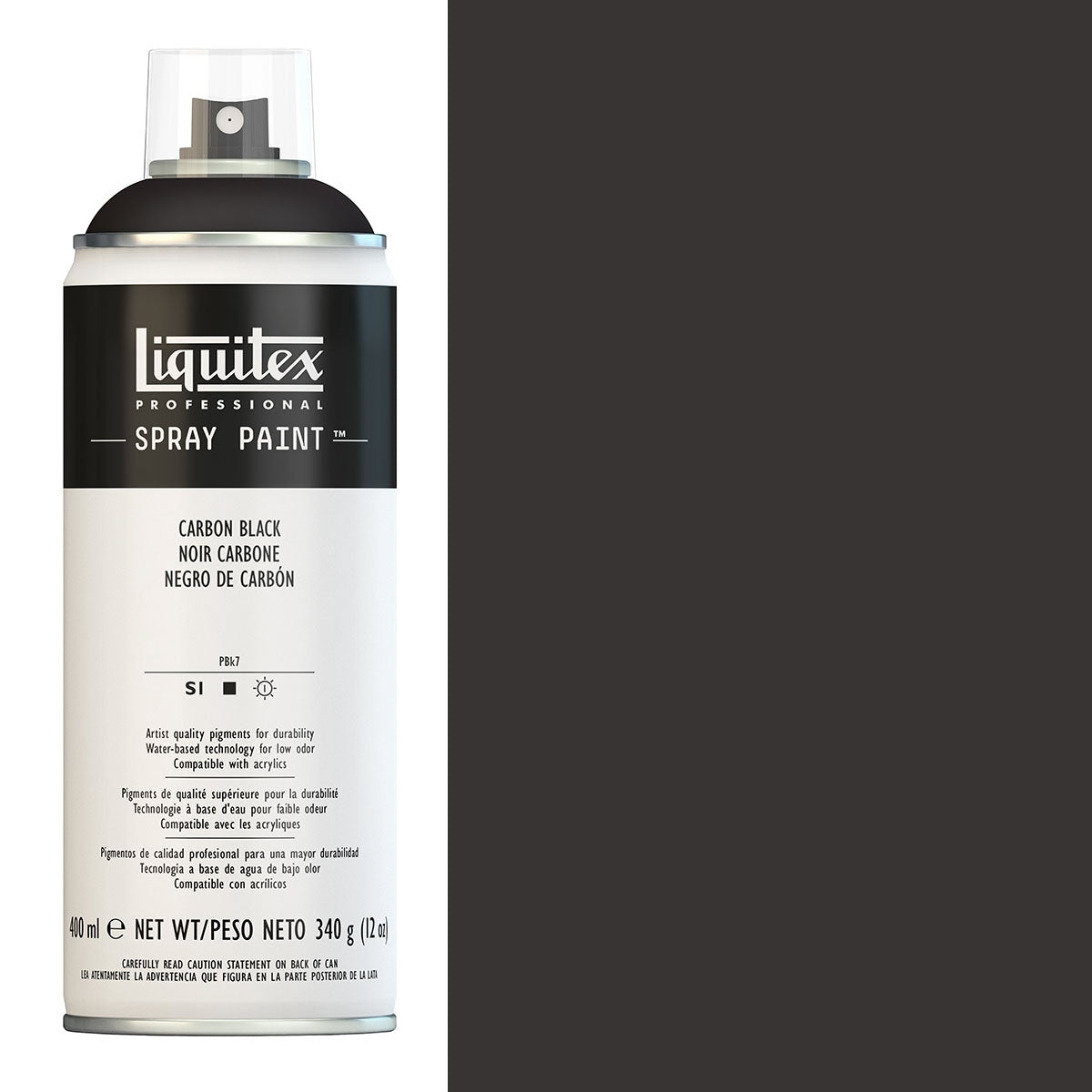 Liquitex - peintures pulvérisées - 400 ml de noir de carbone