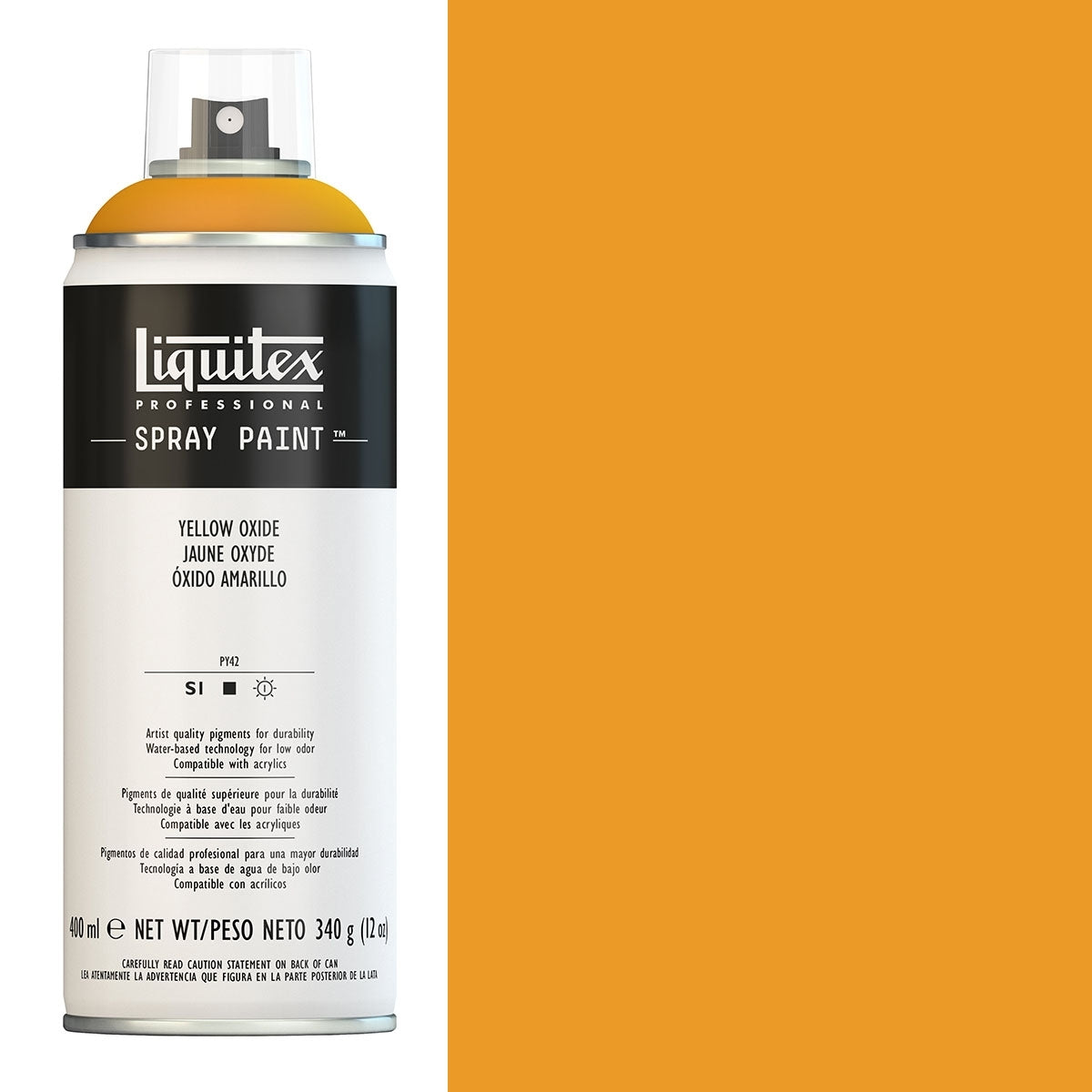Liquitex - peintures pulvérisées - 400 ml d'oxyde jaune