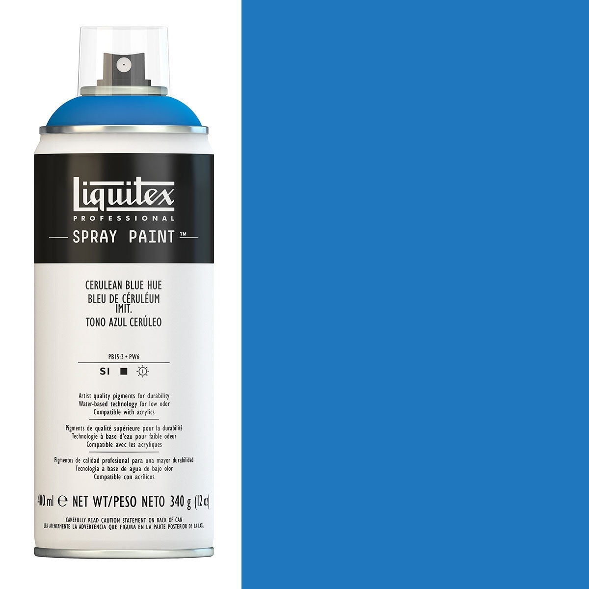 Liquitex - Spray Paints - 400 ml cerulean blauwe tint
