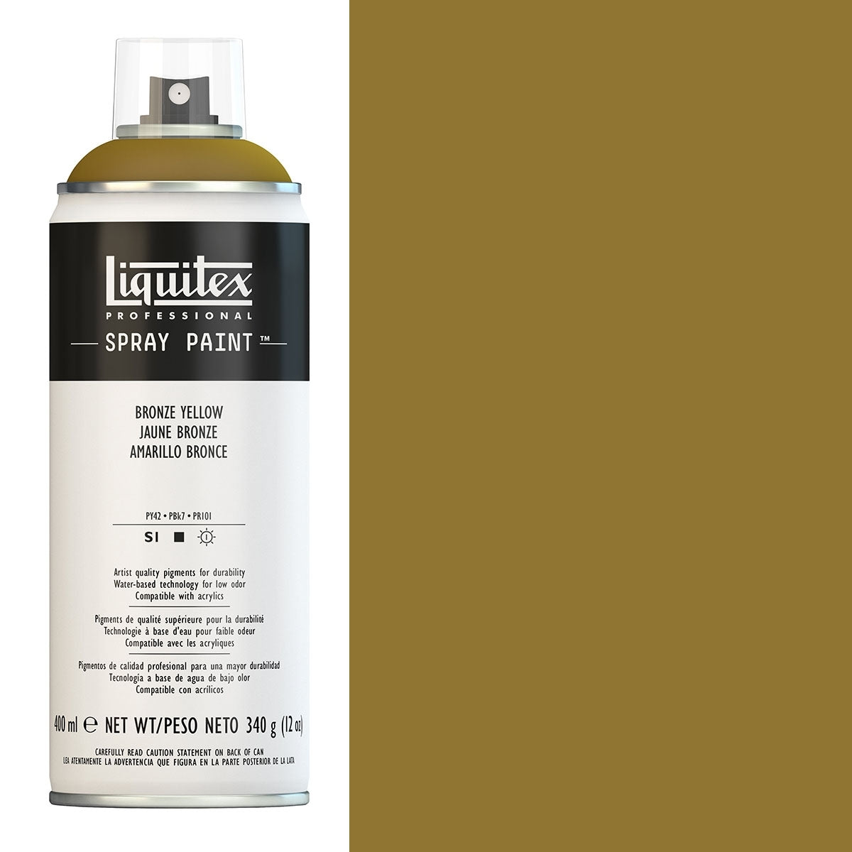Liquitex - peintures pulvérisées - 400 ml de bronze jaune