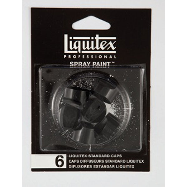 Liquitex - Standaard 6 aerosol spray dop mondstukpakket