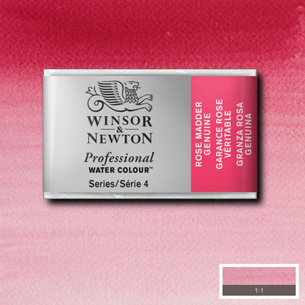 Winsor and Newton - Watercolor Whole Pan - WP - Rose Madder Genuine